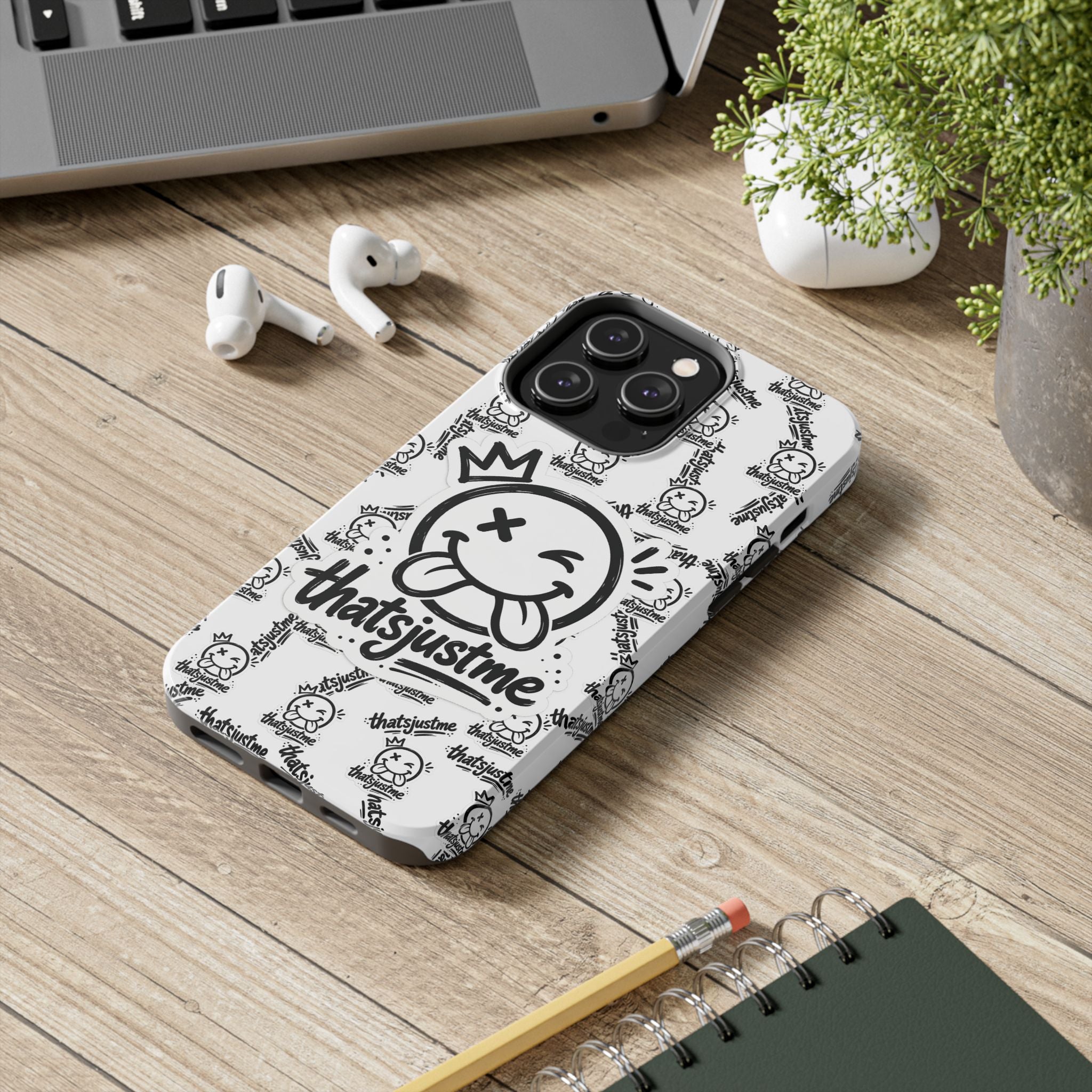 thatsjustme "Overload" Tough Phone Case - White