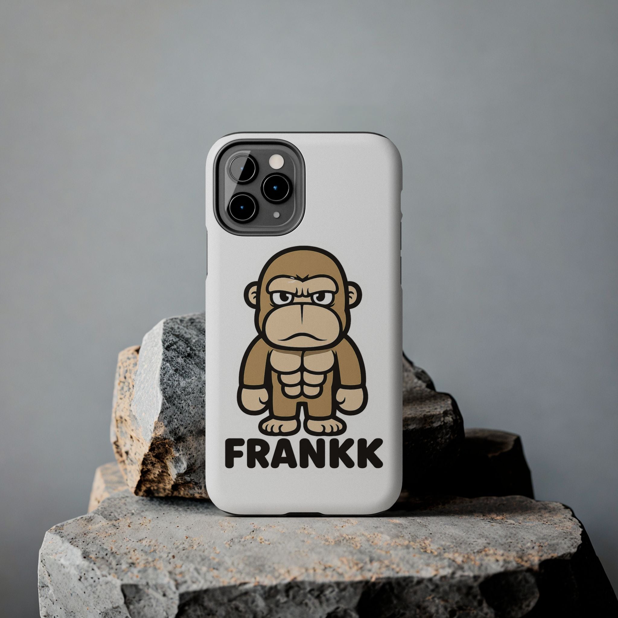 FRANKK The Ape "Essentials" Tough Phone Case - White