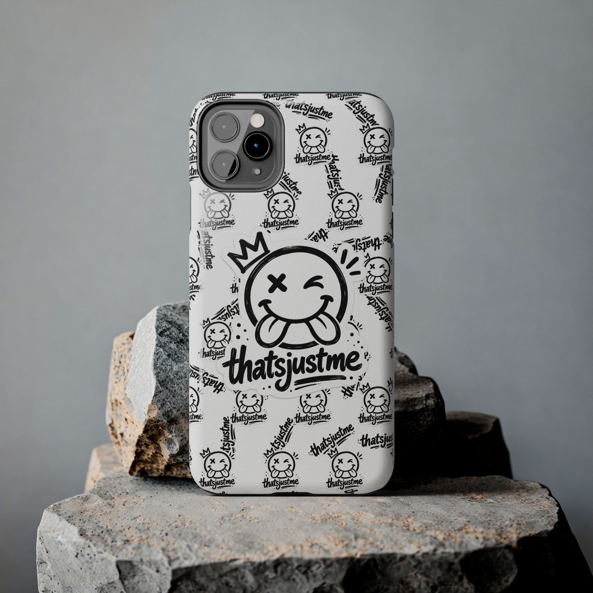 thatsjustme "Overload" Tough Phone Case - White