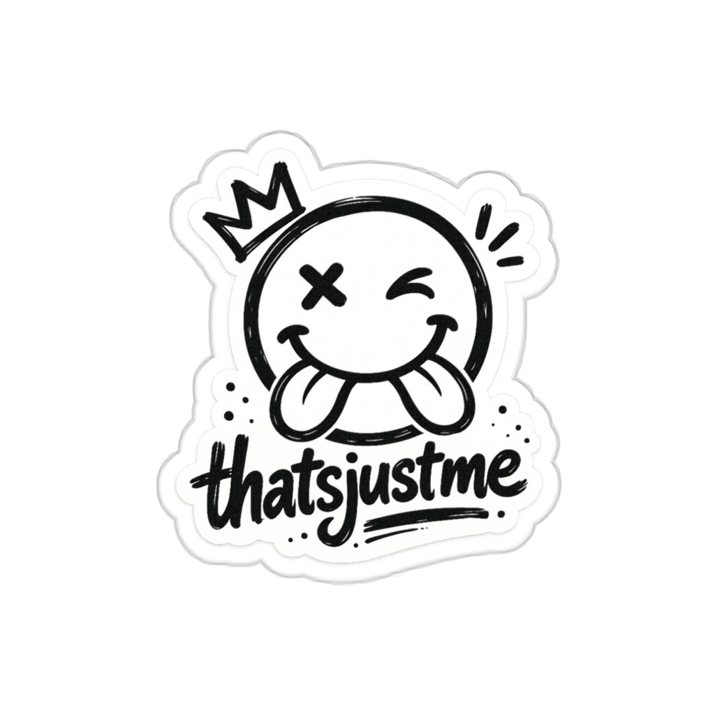thatsjustme "OG" Crown Smiley - Die Cut Sticker