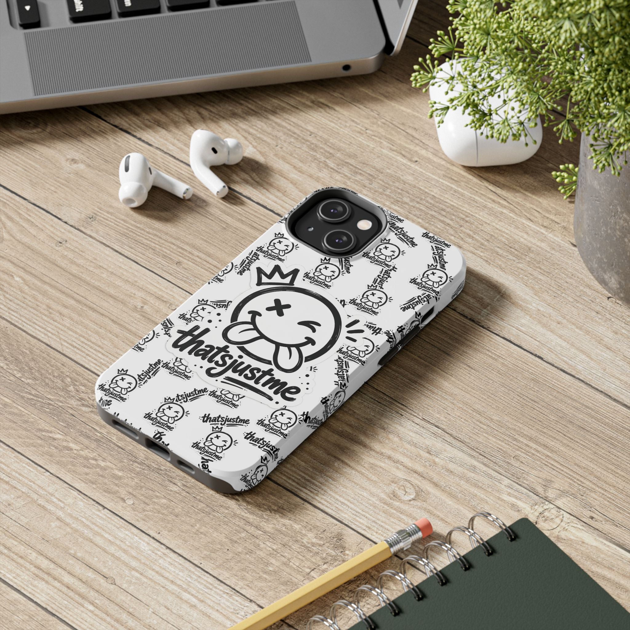 thatsjustme "Overload" Tough Phone Case - White
