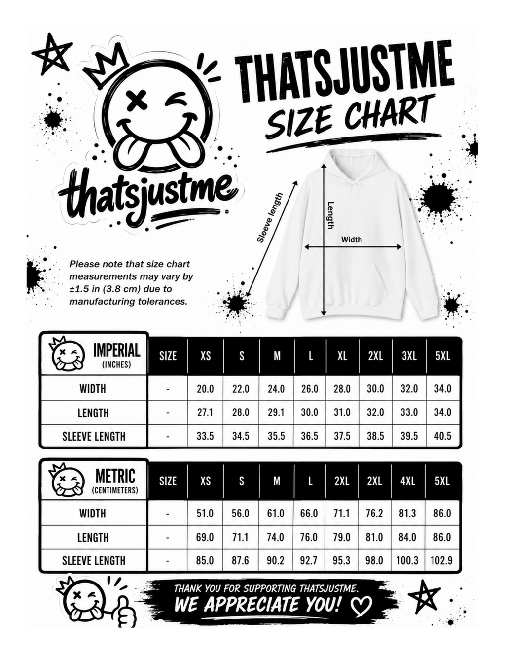 thatsjustme "OG" Repeated Hoodie - Unisex Sweatshirt